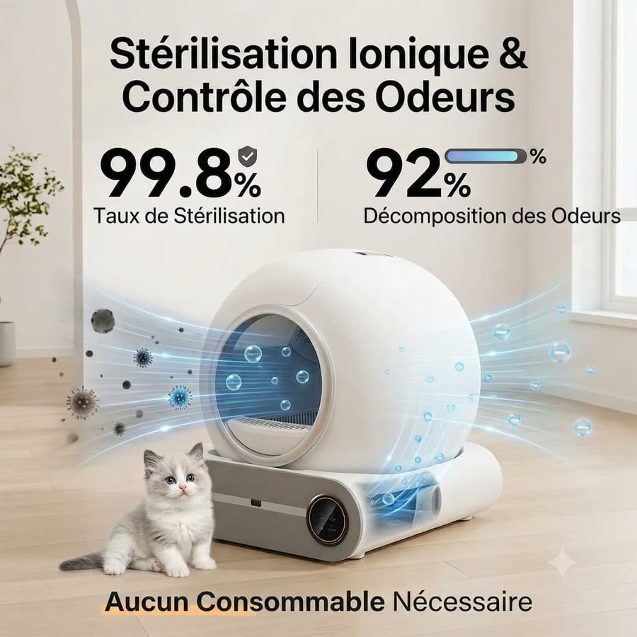 Bac à Litière Autonettoyant Intelligent pour Chat FeliCare™