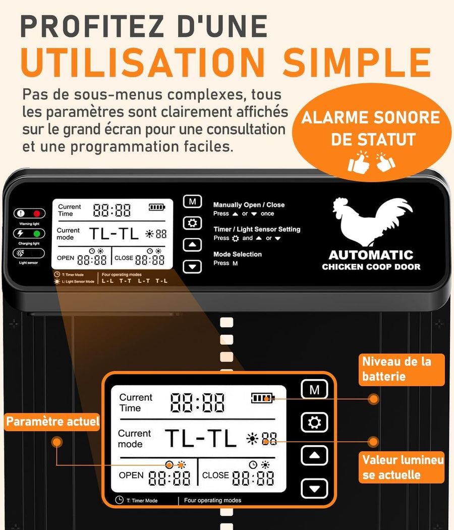 Porte Automatique Poulailler Solaire