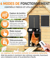 Porte Automatique Poulailler Solaire