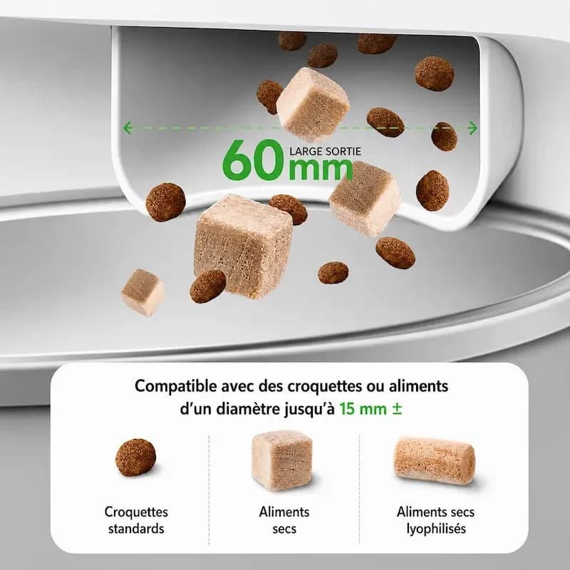 Distributeur de croquettes chat caméra intelligente - Zéro stress | FeliCare™
